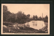 CPA Pierre-Benite, La Lone et les Chevres 