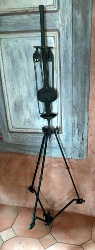 Rare ancien lustre gaz - ancien, art