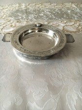 Assiette À Bouillie Bébé Chauffante Métal Argenté Poinçons