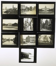 10 photo plates magic lantern 8.5x10 cm, STRASBOURG