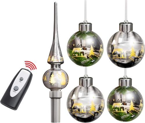 Boules noël led - de,