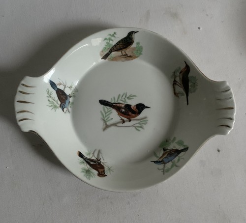 Tres beau plat decor oiseaux - tres,