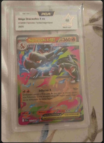 Carte pokémon méga - carte, dracaufeu
