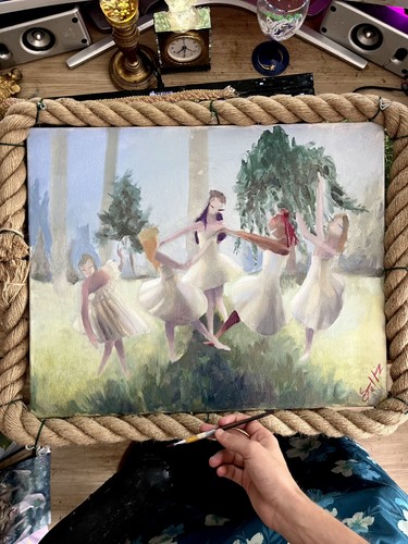 Tableau peinture huile - peinture, l'huile