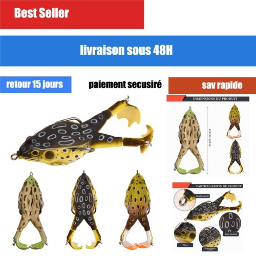 Leurres souples grenouille - , 3