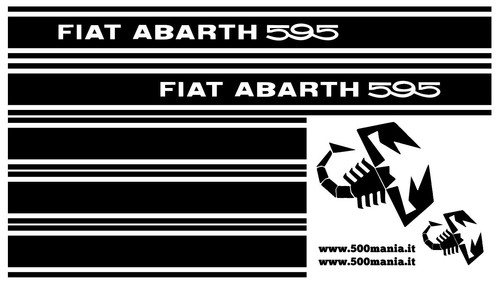 Série autocollants abarth 595 - série,