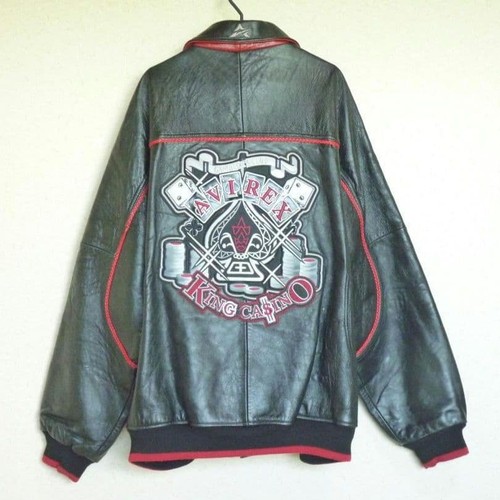 Avirex blouson cuir veste - en,