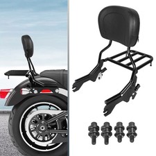 for Harley Sport Glide Low Rider 2018-Later Rear Backrest Sissy Bar Luggage Rack