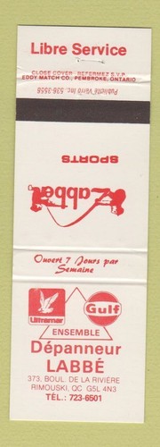 Matchbook cover gulf - matchbook,