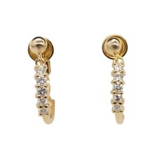 BIJOUX boucle d'oreille diamant or jaune 18KYG femme d'occasion