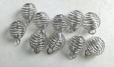 1 Lot de 10 cages boule ressort 20 mm pour petite pierre roulée taille pendentif