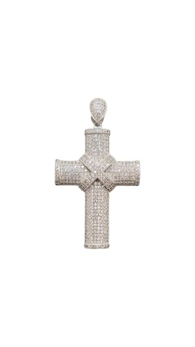 Pendentif croix avec pierres - pendentif,