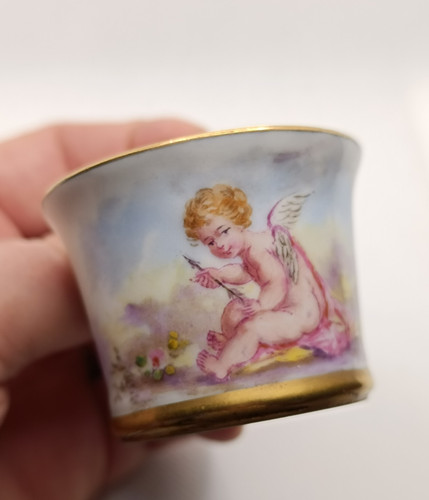 Tasse porcelaine peinte - , litron