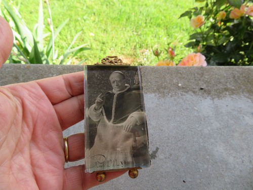 Ancien cadre photo verre - cadre,