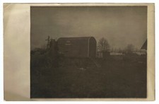 carte photo allemande chariots étuve de désinfection bain hygiène en campagne