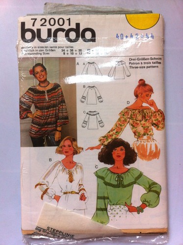 Patron burda 72001 - 1)patron, n°72001