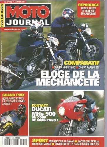 Moto journal 1453 hornet - moto, n°1453