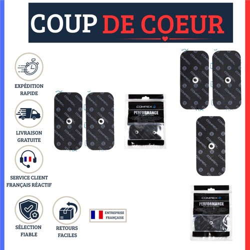 Compex électrodes easy snap - easy,