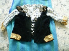 TRES ANCIEN GILET VELOURS ENFANT FOLKORE 1920 TBE