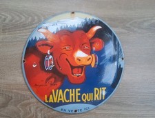 plaque émaillée la vache qui