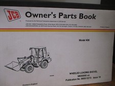 JCB 406 Wheel Loader Owners Parts Book Manual