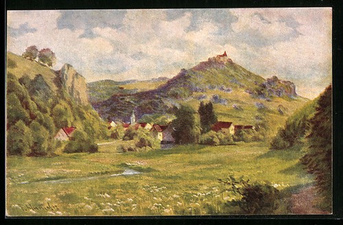 Carte postale artiste - carte, d'artiste