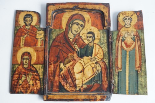 Icône orthodoxe triptyque