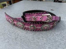 Vintage Dru White Feather Q Purple Guitar Strap