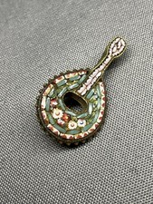 ANCIENNE BROCHE MICRO-MOSAIQUE