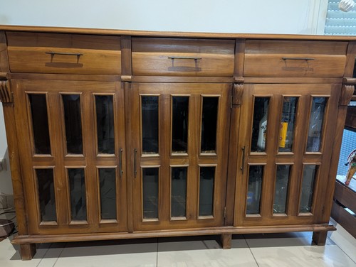 Meuble teck portes et 3 - meuble,