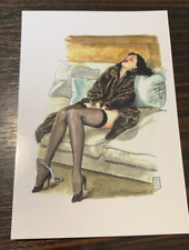 CARTE POSTALE 15X10 MILO MANARA PIN UP 