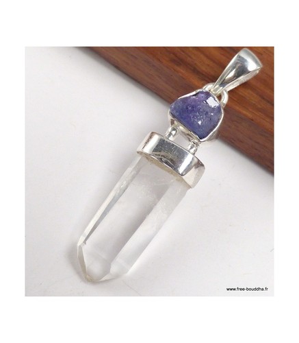 Pendentif pierres naturelles - pierres,