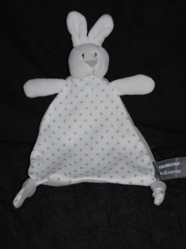 Doudou plat lapin blanc - 🐰,