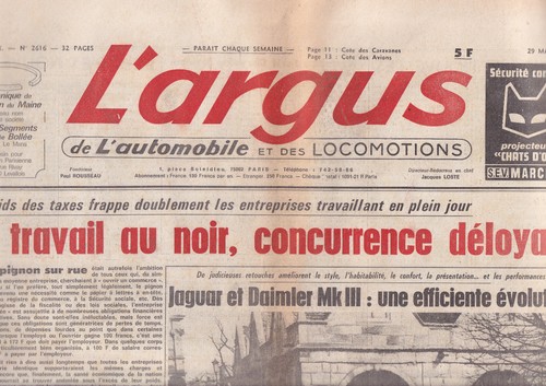 Argus 2616 jaguar - l'argus, &