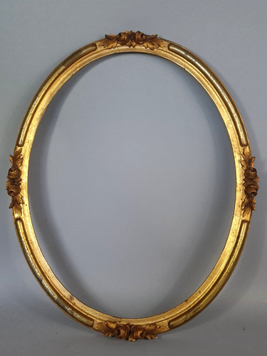 Cadre ancien ovale verre - ovale,