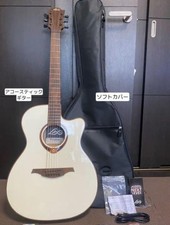 Electric Acoustic Guitar LAG T118ASCE-IVO France Natural with Soft Case