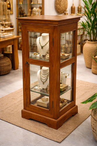 Vitrine bois teck - bois, de