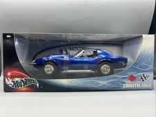 1/18 Mattel Hot Wheels 1969 Chevrolet Corvette 427 Blue 54574 ;