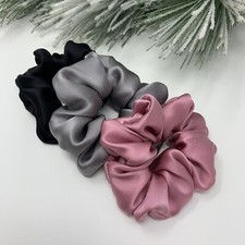 100% Pure Silk Hair Scrunchies
