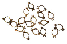 17  pinces en laiton pour