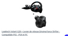 Logitech Volant G29 + Levier