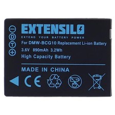 Batterie pour Panasonic Lumix DMC-TZ31 DMC-TZ30 DMC-TZ25 DMC-TZ22 890mAh 3,6V
