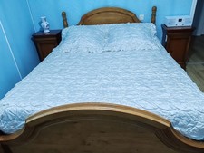 Dessus de lit Blanc Boutis et