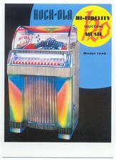 Rock-Ola Model 1446 Jukebox Advertising Postcard