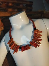 collier de perles en CORAIL,création unique