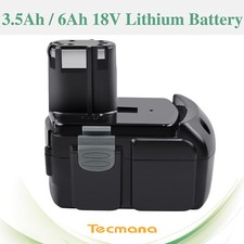 Batterie Li-ion 18V 3.5/6Ah pour Hitachi BCL1815 BCL1820 EBM1830 BCL1830 326240