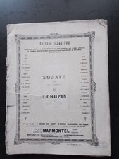 PARTITION  ANCIENNE PIANO -