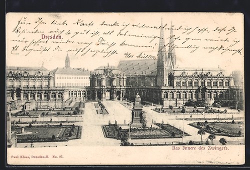 Carte postale dresde - carte,
