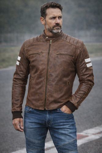Blouson moto cuir - moto,