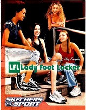 PTP135 MAGAZINE ADVERT 11X8" SKECHERS SPORT FOOTWEAR LFL LADY FOOT LOCKER
